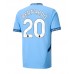 Manchester City Bernardo Silva #20 Domácí Dres 2024-25 Krátkým Rukávem